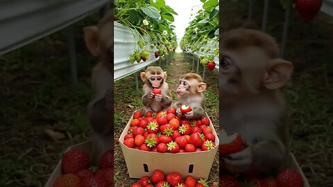 A tiny grin, a world of joy—baby monkeys remind us to smile every day! 😊🐒