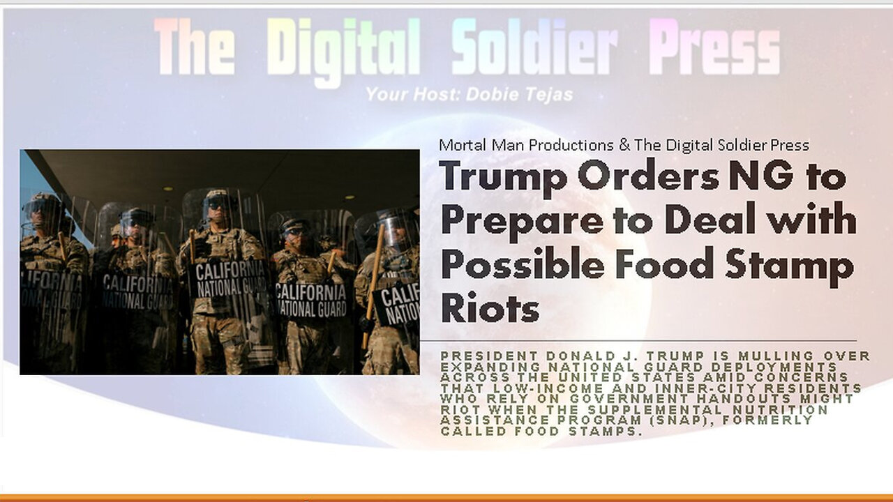 Trump Orders NG To Prepare To Deal With Possible Food Stamp Riots