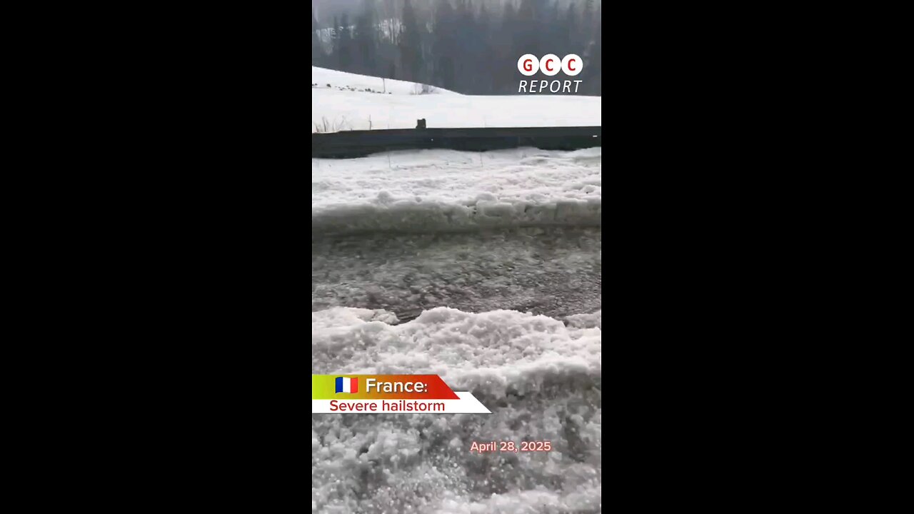 #France #Châtelblanc #Hailstorm #Climate #Weather #Climate #destruction #anomaly #climatecrisis