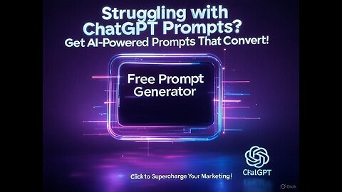 FREE ChatGPT Prompt Generator for Marketers: Create Prompts for Content That Converts!