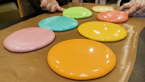 taiwanese best dessert! making rainbow nougat crackers