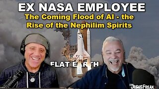 Jesus Freak Computer Geek - The Coming Flood of AI the Rise of the Nephilim Spirits FLAT EARTH DAVE (split screen) [Nov 13, 2023]