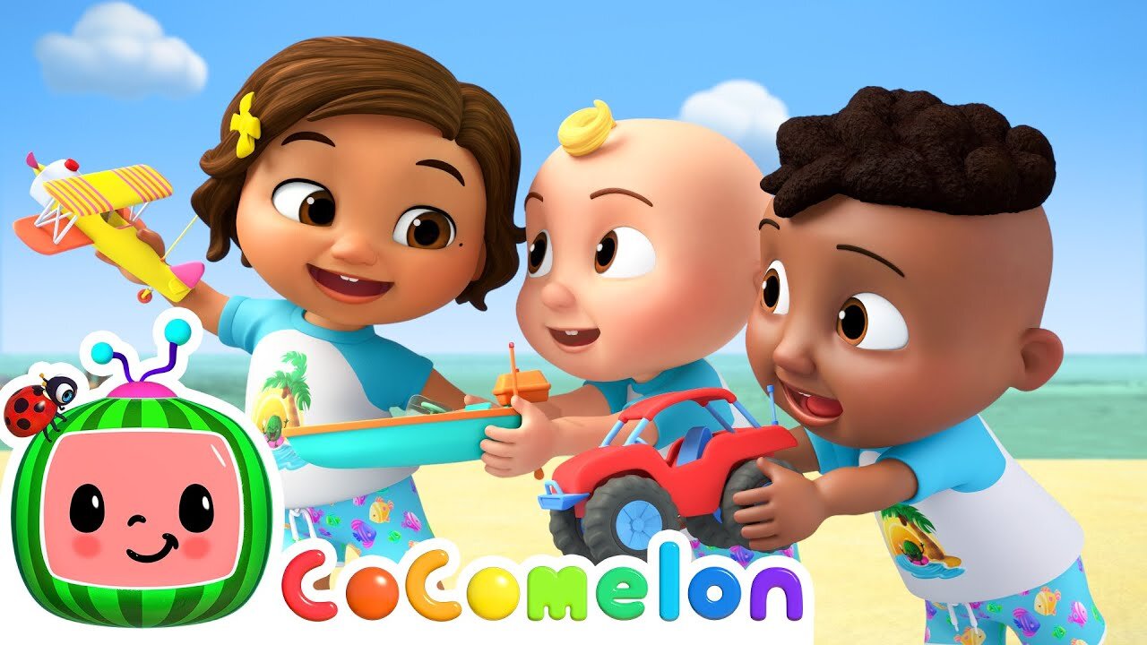 JJ Plays with Toy Cars, Planes & Submarines - Learn Vehicles | CoComelon Nursery Rhymes & Kids Songs