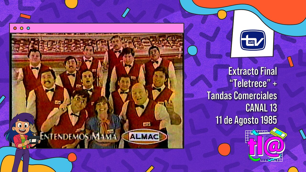 Tandas Comerciales Canal 13 (11 de Agosto 1985)