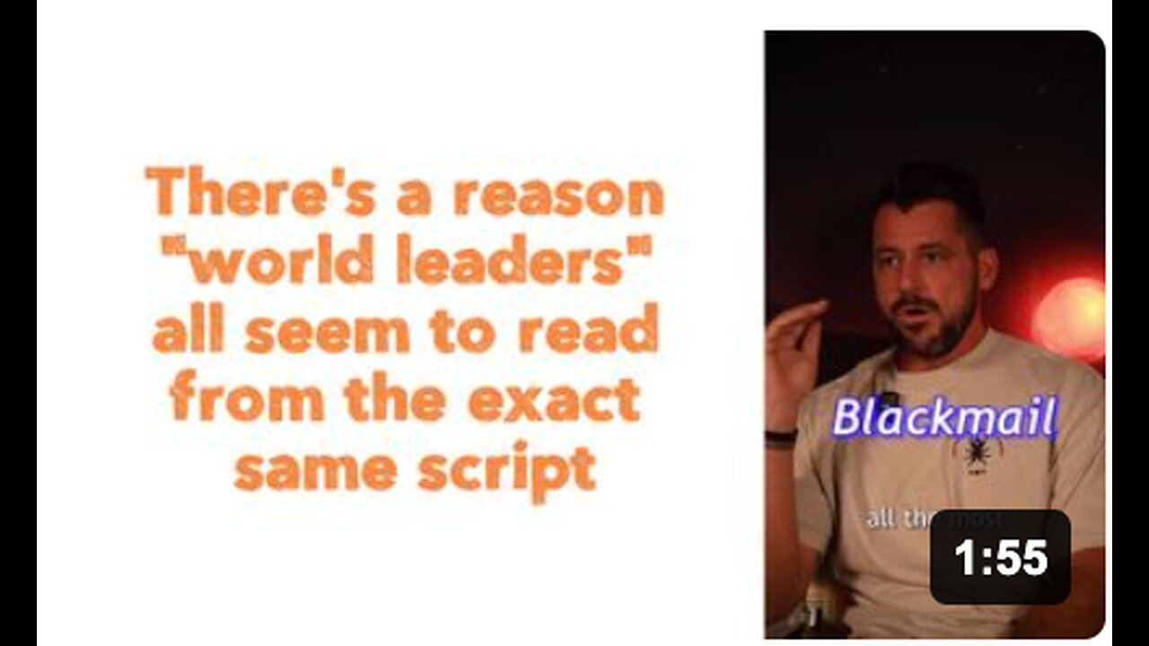 There's a reason "world leaders" all seem to read from the exact same script
