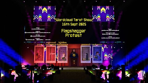 Flag Shagger Protest - The Word Cloud Tarot Show - 16 Sep 2025
