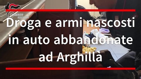 Droga e armi nascosti in auto abbandonate ad Arghillà