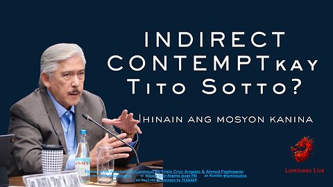 Indirect contempt kay Tito Sotto?