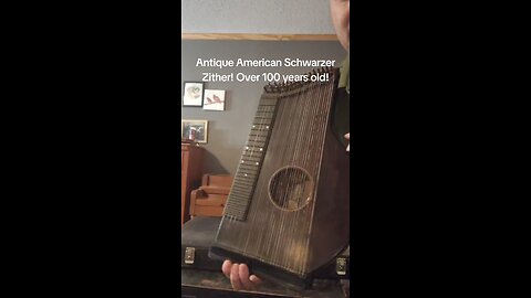 Antique Schwarzer Zither!