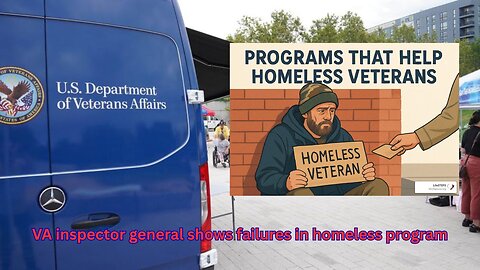 VA Inspector General found that there are still large areas of failure with homeless programs