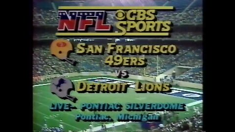 1981-09-06 San Francisco 49ers vs Detroit Lions Part 1