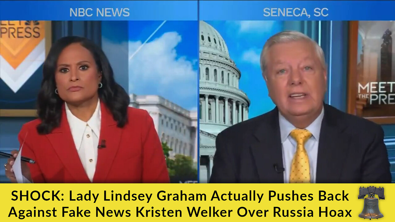SHOCK: Lady Lindsey Graham Actually Pushes Back Against Fake News Kristen Welker Over Russia Hoax