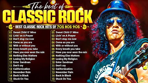 Guns N' Roses, Bon Jovi, ACDC,Metallica,Nirvana,Queen🔥Classic Rock Songs 70s 80s 90s Full Album 2026
