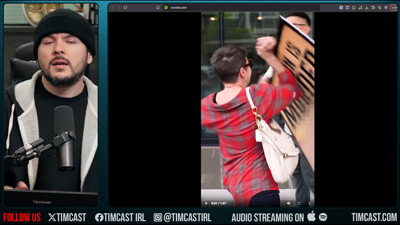 Liberal Woman ATTACKS Pro Life Activist, LOSES IT When She Is Told SHES WRONG (1)