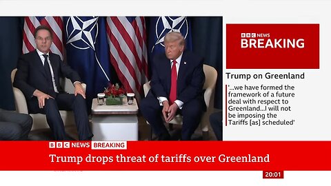 Donald Trump drops threat of tariffs over Greenland after Nato talks in Davos