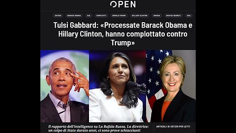 UFFICIALE: Obama - Hillary e non la Russia hanno complottato