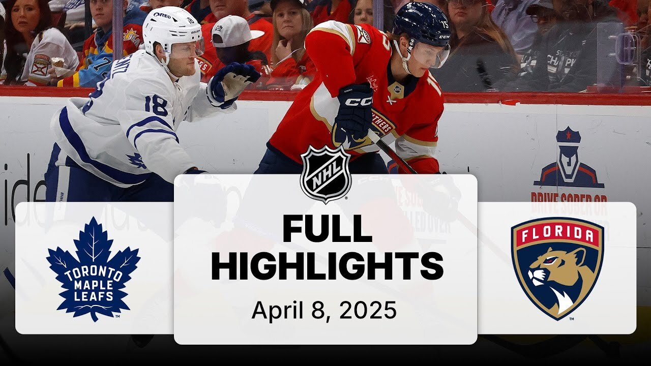 NHL Highlights | Maple Leafs vs. Panthers | April 08, 2025