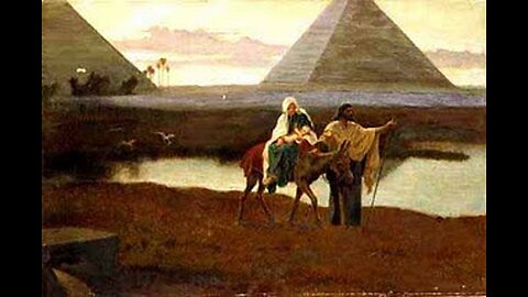 The Holy Family flees to Egypt