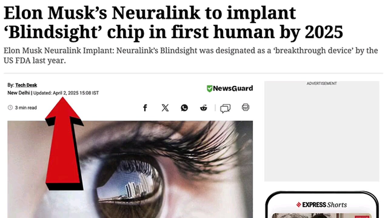Eye Implant Mark of the Beast Tech