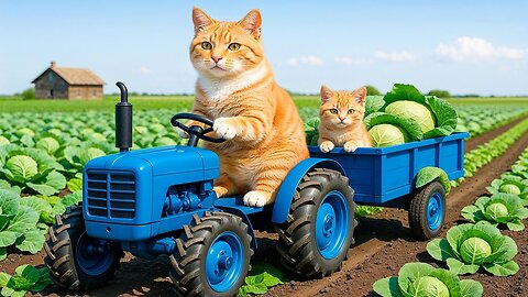 Mama Cat Falls in the Cabbage Garden Kitten Races to the Hospital and Take Care for Her