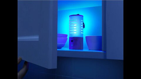 Portable Rechargeable Ultraviolet Ozone Sterilization Lamp, for Car, Room, Closet & More