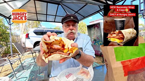 Hungry Jack’s Baconator Wrap & Capp Meal Deal Review – Breakfast Disaster