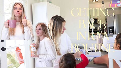 Attempting To Get Back Into Our Normal Homeschool Routine After The Holidays