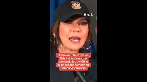 Homeland Security sec. Kristi Noem says the woman killed by ICE in Minneapolis committed domes
