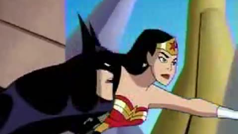 Wonder Woman: JL M/F (Offscreen butt slap)