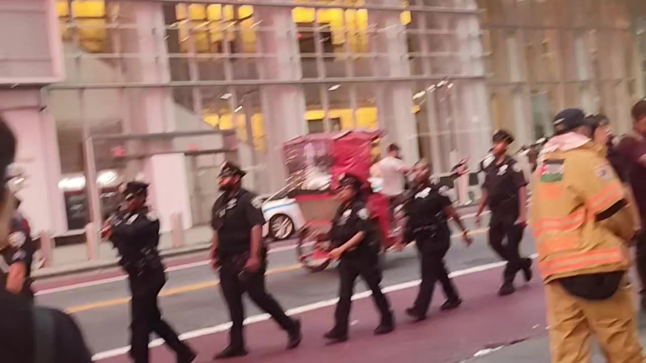 Marchando por Gaza en Nueva York.