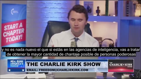 Charlie Kirk talking about Epstein on his show