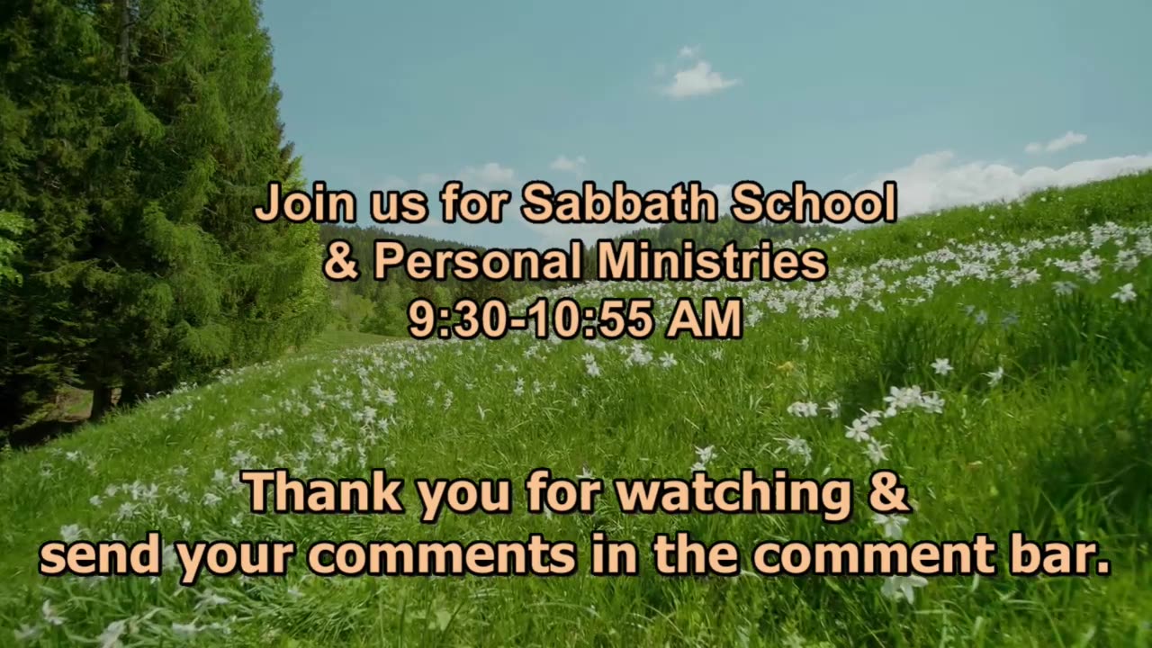 April 26, 2025: Sabbath School - "The Nations- Part-2"