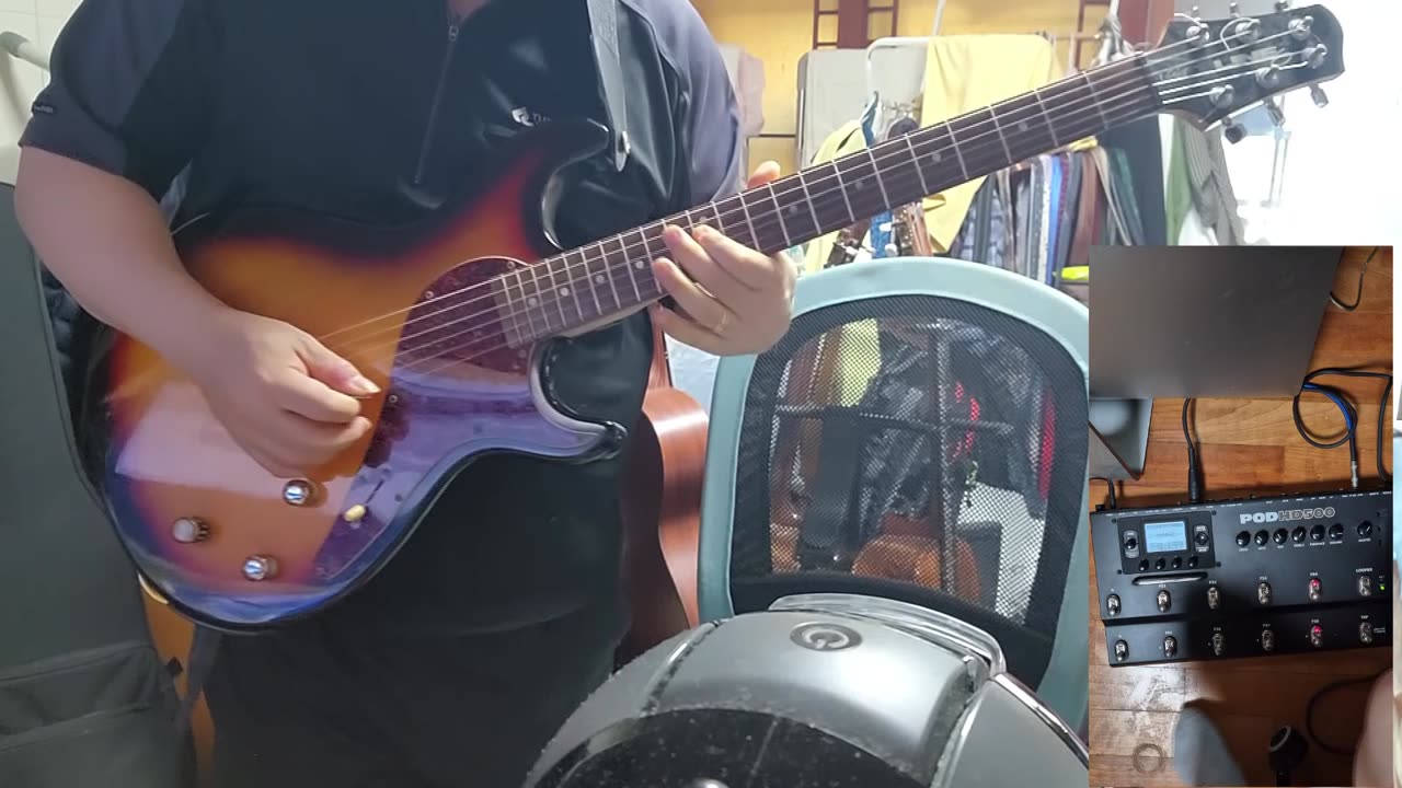 Variax 500, POD HD500 - Hotel California, 프리셋 전환 시연
