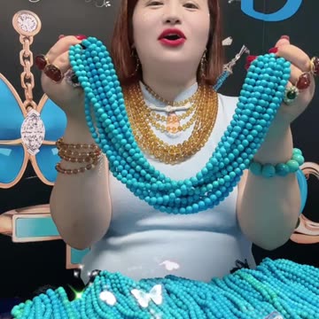 20250808-6 Natural Original Sterling Treatment Sleeping Beauty Turquoise Round Beads Green Shadow