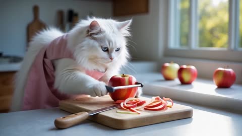 Clam-tastic Surprise! Mama Cat Cooks Up Love for Her Family 🍲🐾