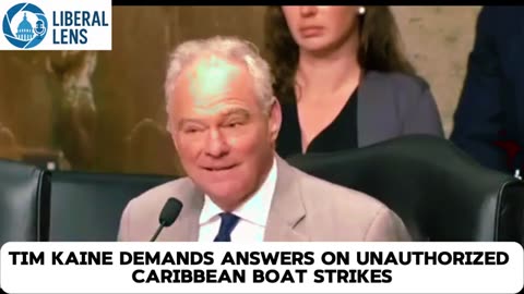 Tim Kaine Demands Answers on Unauthorized Caribbean Boat Strikes