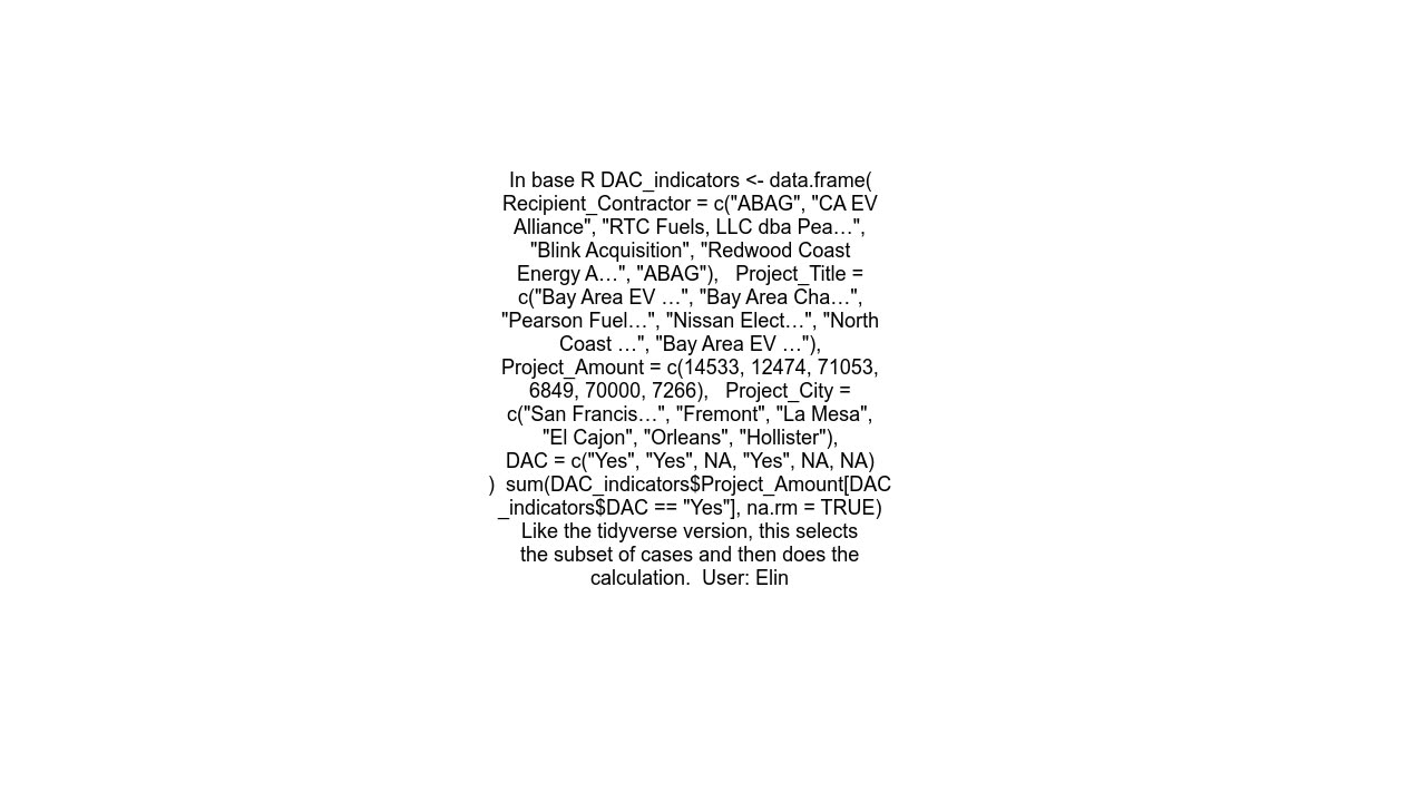 How do I get the sum of a column where observations from another column is &quot;yes&quot;