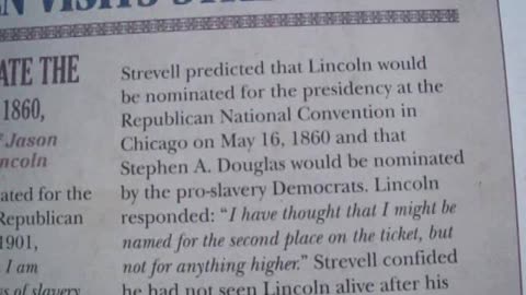 Lincoln Visits Strevell