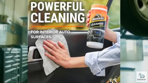 Armor All Car Cleaning Wipes - 90 Count, Safely Cleans Interior Surfaces, Remove