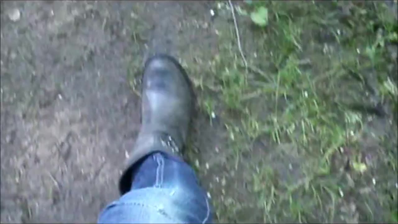 Walking in Grey Boots