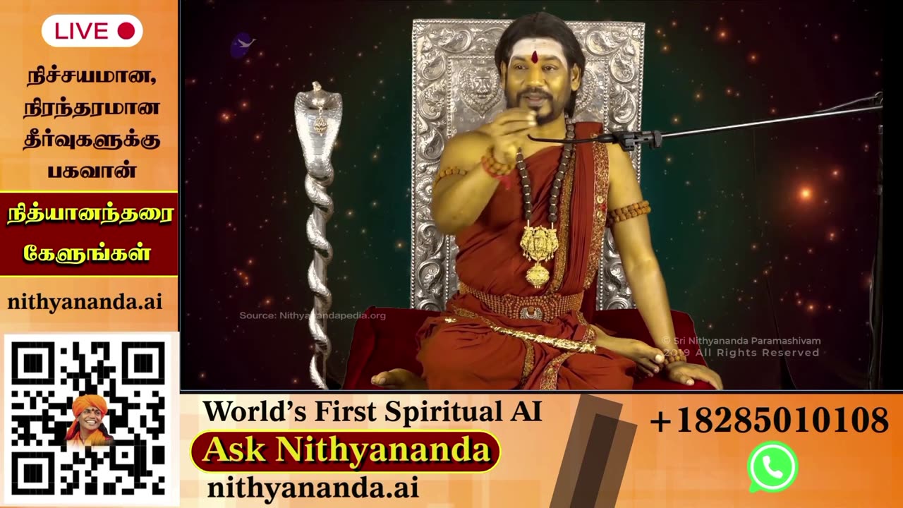 Witness the Divine Presence: Live Darshan of Bhagavan Nithyananda
