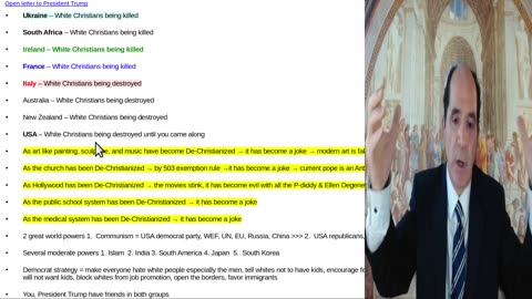 Open letter to Trump to save Christians