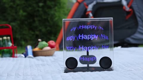 3D Holographic Fan LED Speaker - Redefine AV Experience