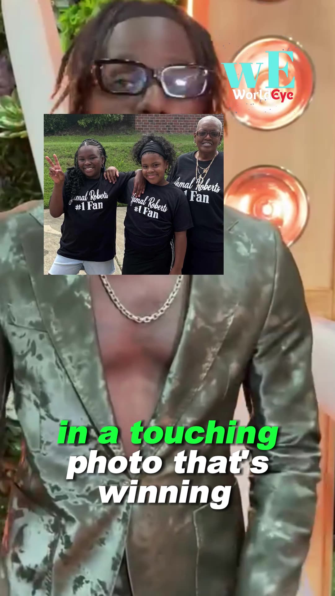 Jamal Roberts’ Family Rocks Matching “#1 Fan” Shirts in Heartwarming Photo