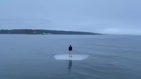 The Ice Floor Said ‘NOT TODAY’ 😂❄️