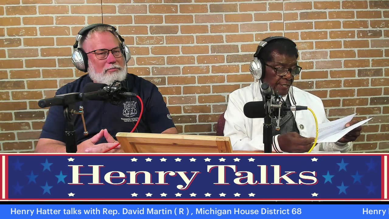 Henry Hatter Talks with Rep. David Martin ( R ) , Michigan House District 68