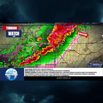 🌪️ Tornado Watch #78: KY/TN Intense Threat! 3/30/25 #shorts #weatherupdate #stormupdate