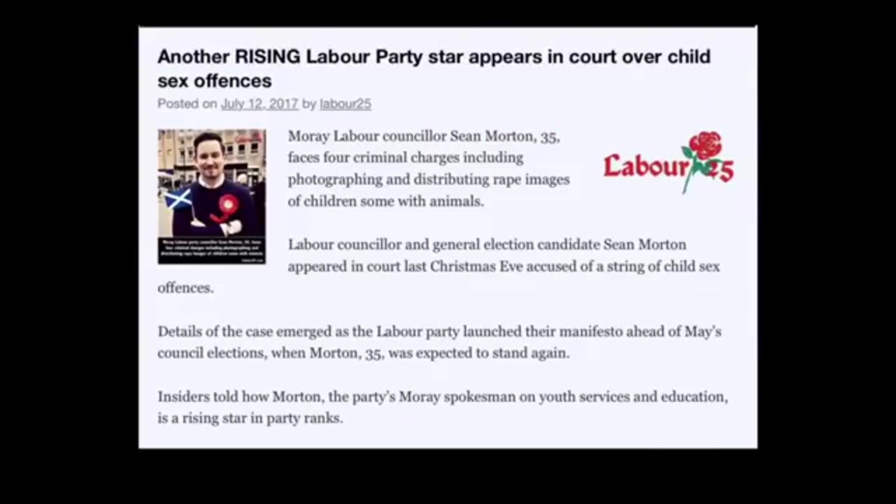 UK Labour Party (The Fabian Society) and Pedophilia