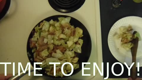 Fried Bacon & Cabbage
