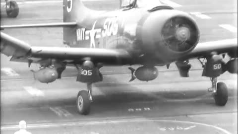 Air Operations Aboa... - AIR OPERATIONS ABOARD USS VALLEY FORGE (CV 45) AT SEA OFF KO - 111-adc-8292